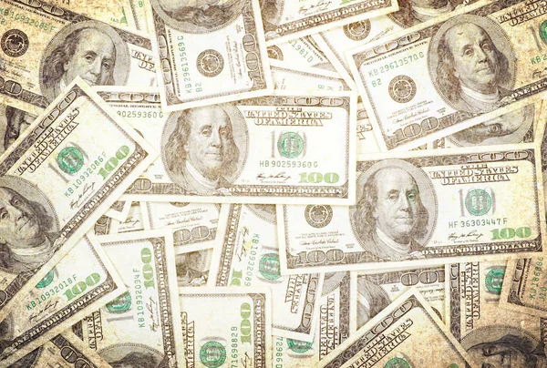 Fondo Dinero Billetes 100 Moneda Estadounidense —  Fotos de Stock