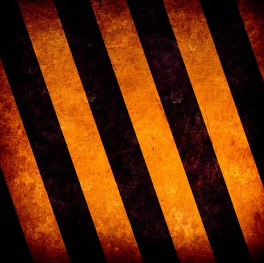 Grunge siyah ve turuncu yüzey uyarı veya tehlike olarak.
