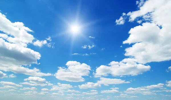 Nuvens Brancas Céu Azul — Fotografia de Stock