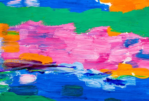 Fondo Pintura Óleo Colorido Abstracto — Foto de Stock