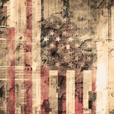 Amerikan bayrağı renk arkaplanı, ABD Bayrağı, Birleşik Devletler, Amerikan dili ve kültürü kavramı, grunge arkaplan 