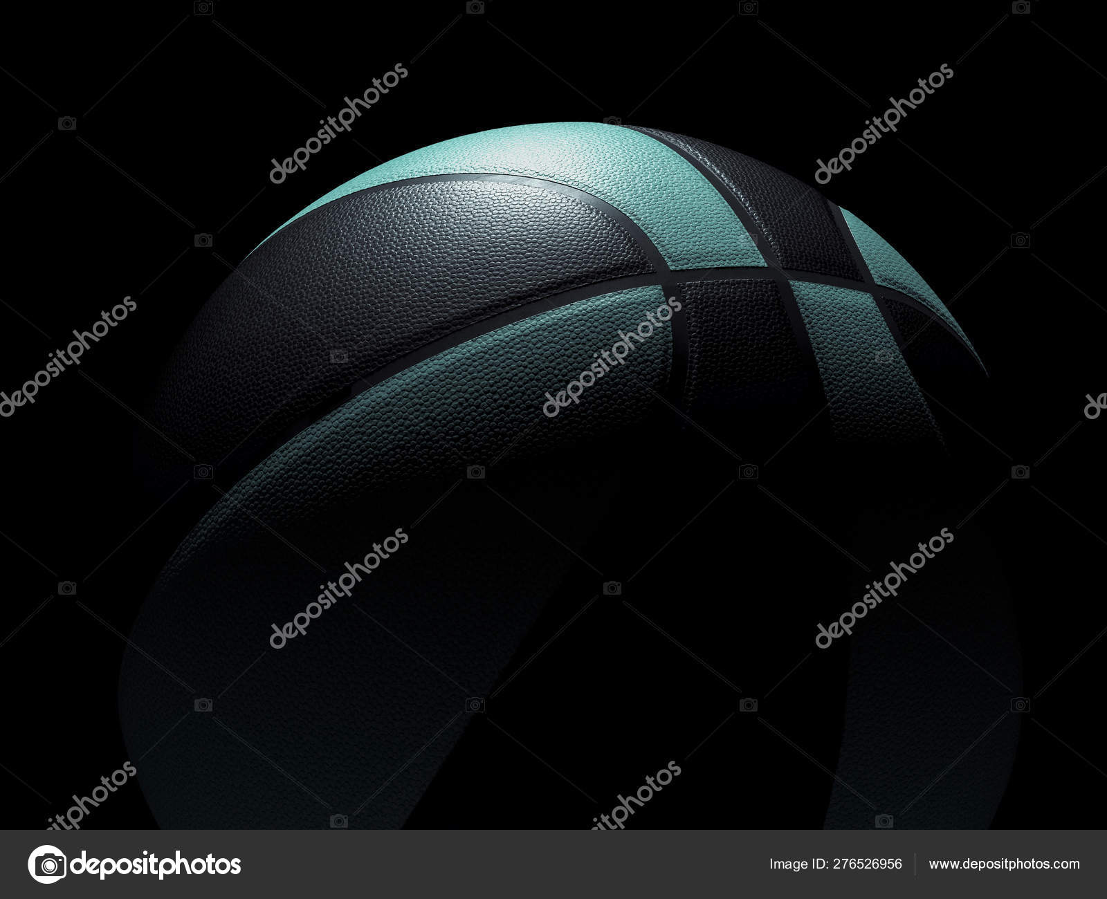 Mint And Black Basketball Ball Sports Poster Or Flyer Background Stock Photo C Gleitfrosch