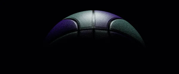 Groene en magenta basketbal bal sport poster of flyer backgro — Stockfoto