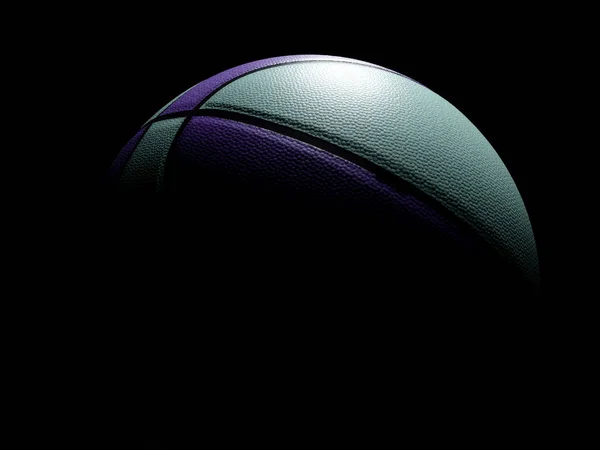 Cartel deportivo de pelota de baloncesto verde y magenta o volante backgro — Foto de Stock