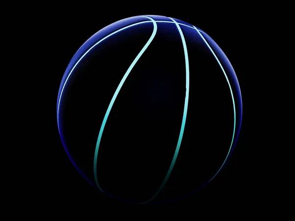 未来的なスポーツコンセプトバスケットボールの3Dレンダリング — ストック写真