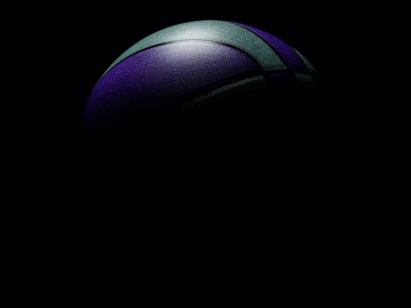 Зеленый и пурпурный баскетбольный плакат или бэк-гро — стоковое фото