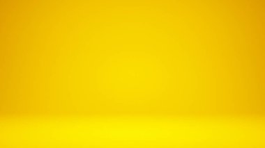 3D Illustration. İki tonlu sade sarı arka plan