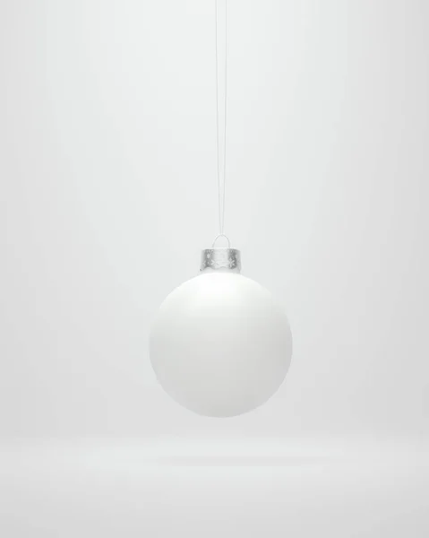 Kerstbal, op witte studioachtergrond. Modern ontwerp Conc — Stockfoto