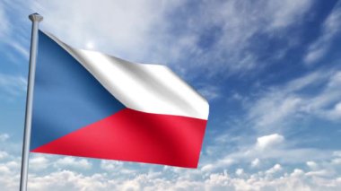 3D bayrak animasyon Çek Cumhuriyeti