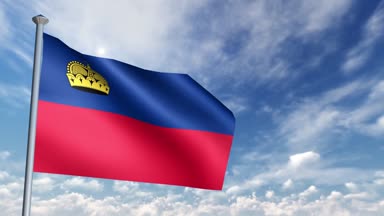 3D bayrak animasyon Liechtenstein