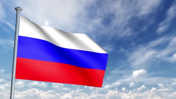 Animation Drapeau Russie — Video