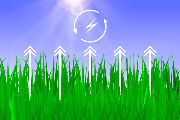 替代能源 绿色能源理念 — 图库矢量图片