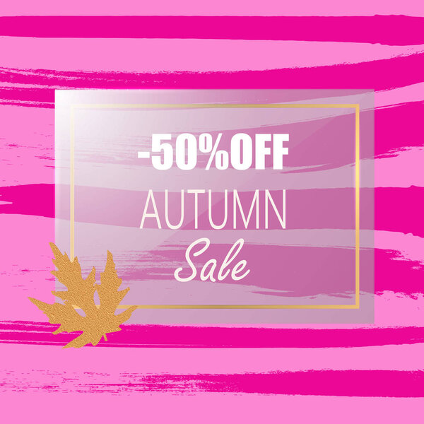 sale autumn banner. Vector