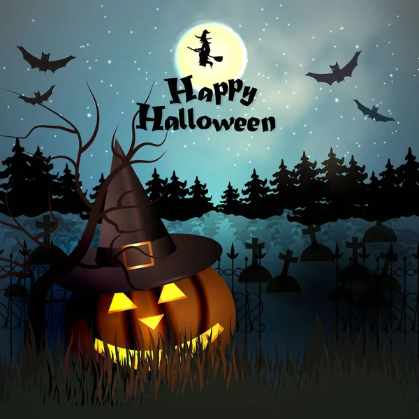 Halloween Hintergrund Vektorillustration — Stockvektor