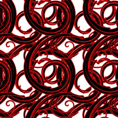 Kusursuz çiçek deseni. Vektör illüstrasyonu