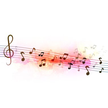 müzik konsepti. Arka plan. Vektör