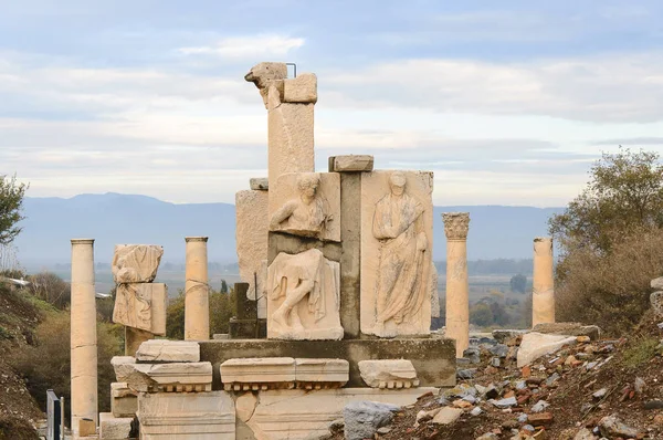 Las Ruinas Antigua Ciudad Griega Éfeso Oeste Turquía — Foto de Stock