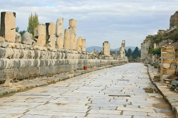 Las Ruinas Antigua Ciudad Griega Éfeso Oeste Turquía — Foto de Stock