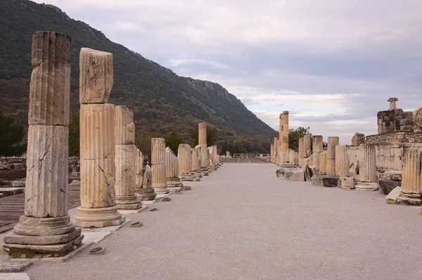 Las Ruinas Antigua Ciudad Griega Éfeso Oeste Turquía — Foto de Stock