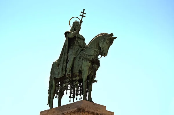 Monumento Rei Húngaro Estêvão Também Conhecido Como Santo Estêvão Istvan — Fotografia de Stock