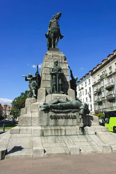 Monumento Batalha Grunwald Cracóvia — Fotografia de Stock