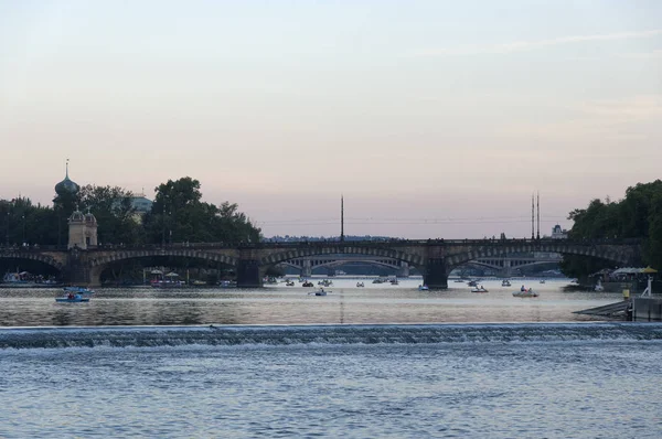 Pont Des Légions Prague Soir — Photo