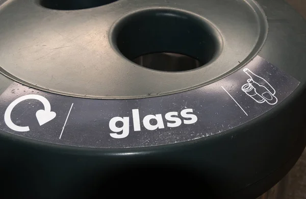 Recycling Bin Glass Collection — Stock Photo, Image