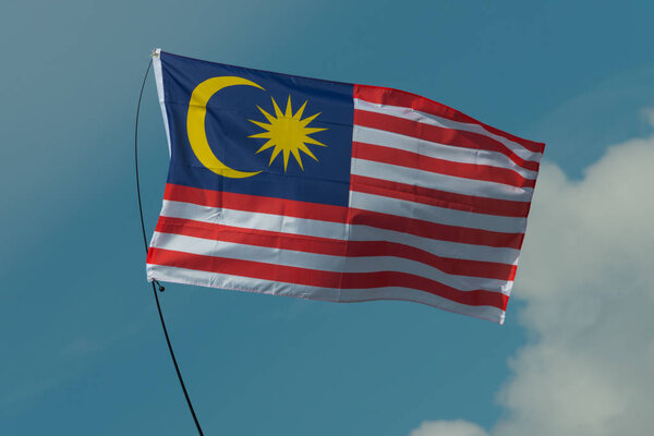 Flag of Malaysia on a flagpole
