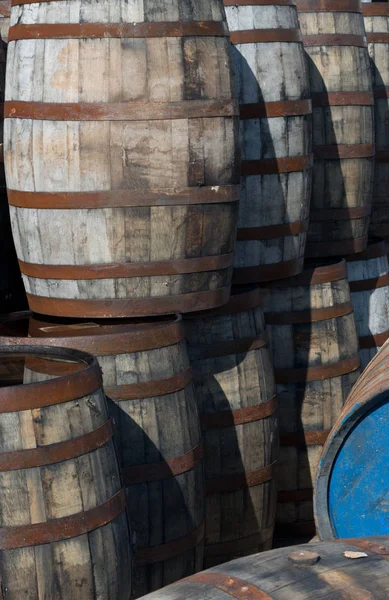 Old Whisky Barrels Distillery — Stock Photo, Image