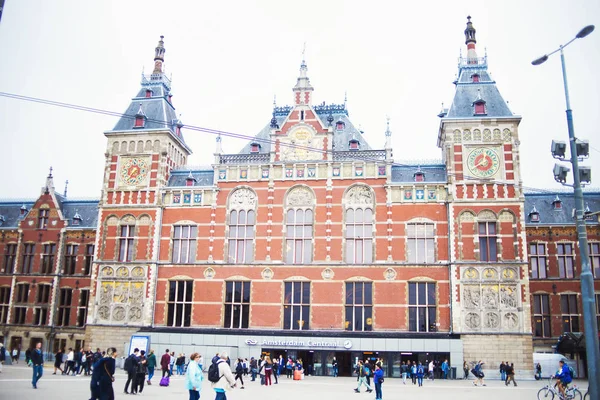 Amsterdam September 2018 Aussenansicht Der Amsterdam Centraal Station Spt 2018 — Stockfoto