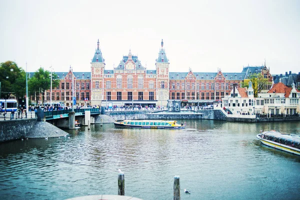 Amsterdam September 2018 Aussenansicht Der Amsterdam Centraal Station Spt 2018 — Stockfoto