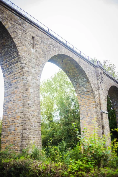 Alemanha Ocidental Aachen Comunidade Kornelimunster Setembro 2018 Ponte Arco Velha — Fotografia de Stock