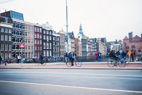 Amszterdam Jellegzetes Csatornái Építészet Ősszel Szeptember 2018 Ban Hollandia — Stock Fotó