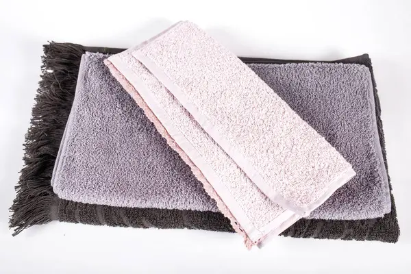 Novas toalhas em branco — Fotografia de Stock