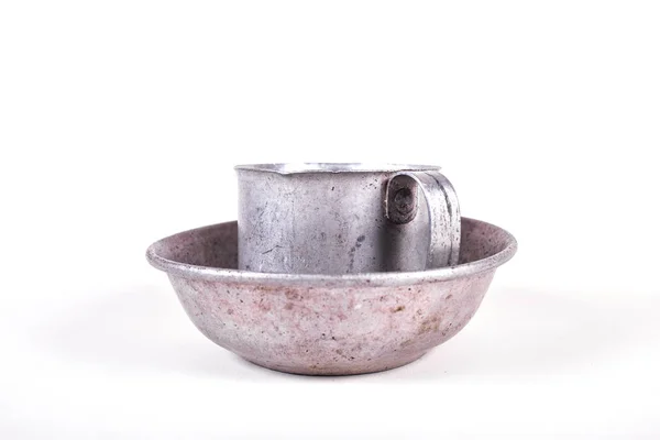 Stare metalowe naczynie — Zdjęcie stockowe