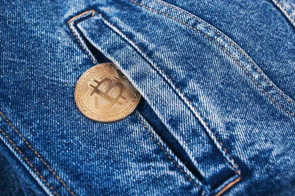 Nieuwe munt van bitcoin — Stockfoto