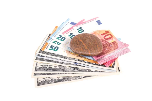 Dollars of america and euros — Stock Photo, Image