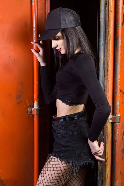 黒い服を着た女の子 — ストック写真