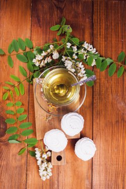 marshmallow ile yeşil çay