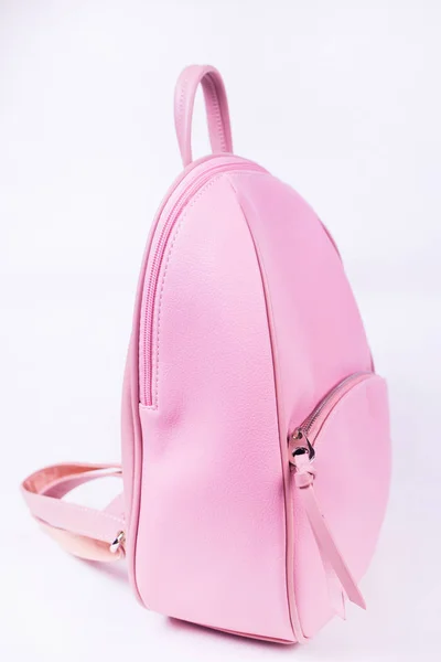 Růžový ženský batoh — Stock fotografie