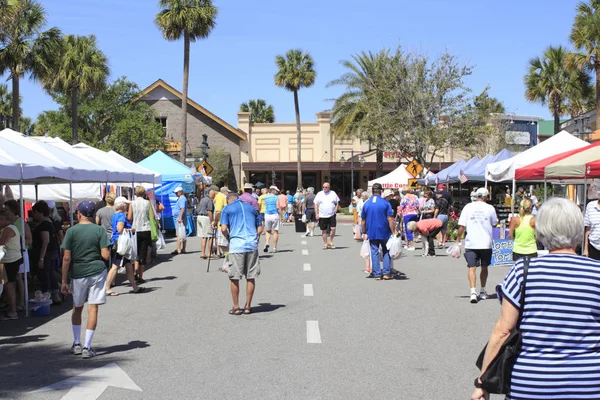 Köyleri Amerika Birleşik Devletleri Nisan 2017 Farmers Market Paddock Square — Stok fotoğraf