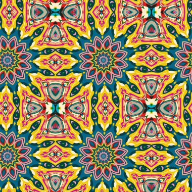 Soyut suluboya sorunsuz psychedelic süsleme. Dikişsiz desen renk suluboya vuruşları. (Yinelenen) tekrar mümkündür sürekli onsuz herhangi bir dikiş.