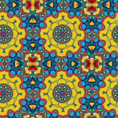 Soyut suluboya sorunsuz psychedelic süsleme. Dikişsiz desen renk suluboya vuruşları. (Yinelenen) tekrar mümkündür sürekli onsuz herhangi bir dikiş.