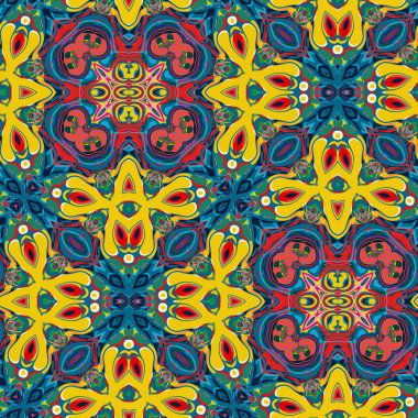 Soyut suluboya sorunsuz psychedelic süsleme. Dikişsiz desen renk suluboya vuruşları. (Yinelenen) tekrar mümkündür sürekli onsuz herhangi bir dikiş.