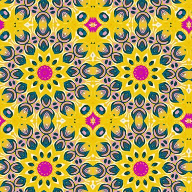 Soyut suluboya sorunsuz psychedelic süsleme. Dikişsiz desen renk suluboya vuruşları. (Yinelenen) tekrar mümkündür sürekli onsuz herhangi bir dikiş.