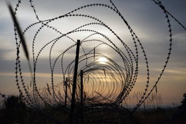 Berber teli ve gün batımı