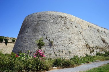 Heraklion, Yunanistan - Mayıs 2018part şehir duvarının yaklaşık