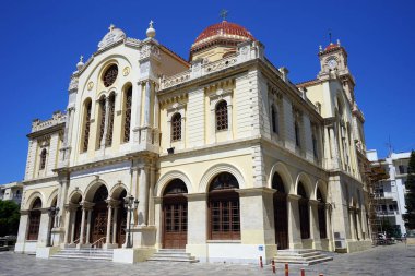 Heraklion, Yunanistan - Mayıs 2018 yaklaşık Saint Minas Katedrali