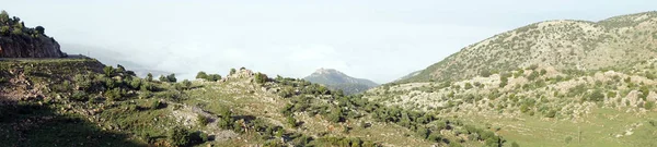 Πανοραμική Θέα Από Βουνό Hermon Στα Ύψη Του Γκολάν Στο — Φωτογραφία Αρχείου
