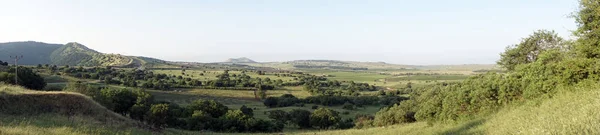 Green valley in Golan Heights in Israel